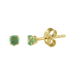 Gold-Edelstein-Ohrringe