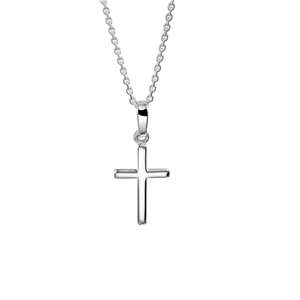 Silberkette mit Kreuz