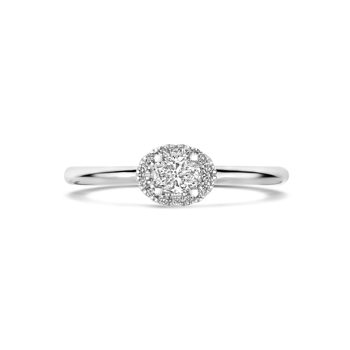 Ring Diamant 0,24ct H SI 14K Weißgold