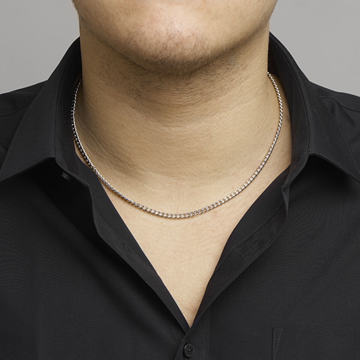 Halskette Schliff Gourmet 4,3 mm Edelstahl
