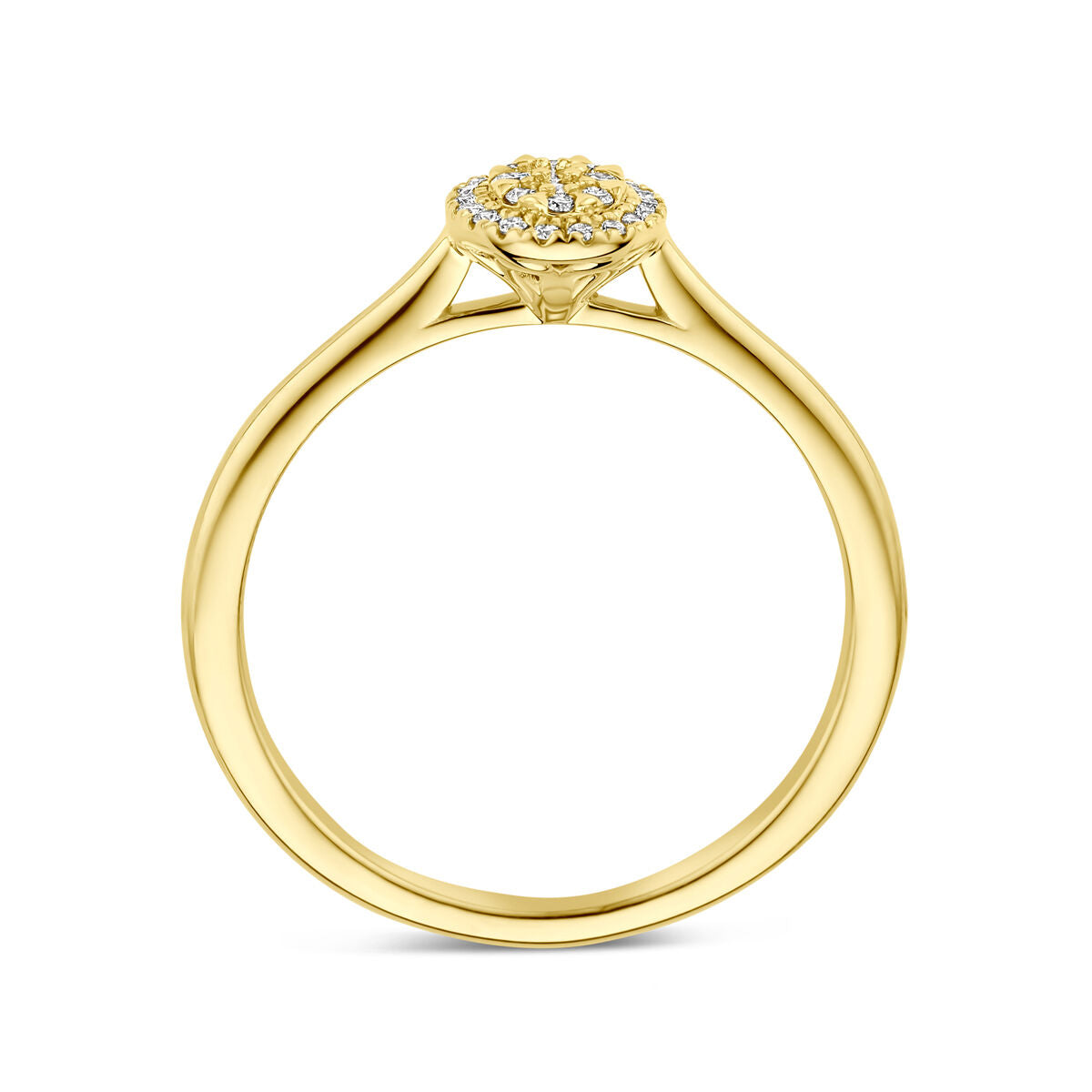 Ring Diamant 0,13 ct h SI 14K Gelbgold