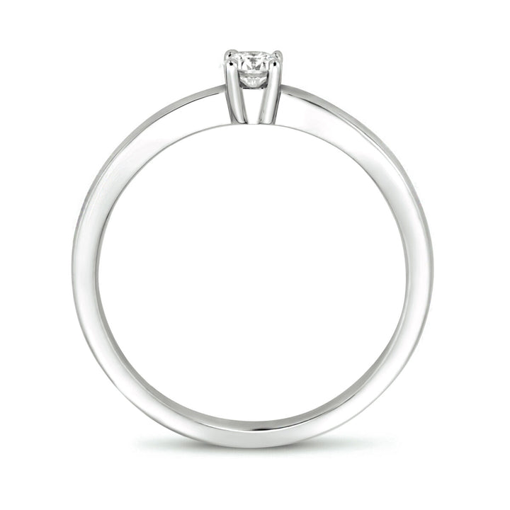 Ring Diamant 0,15 ct h SI 14K Weißgold