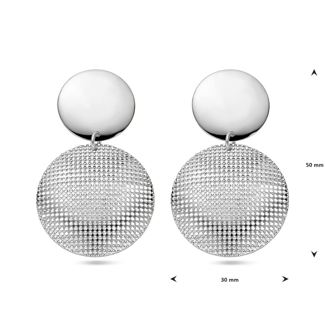 Silber rhodinierte Ohrringe