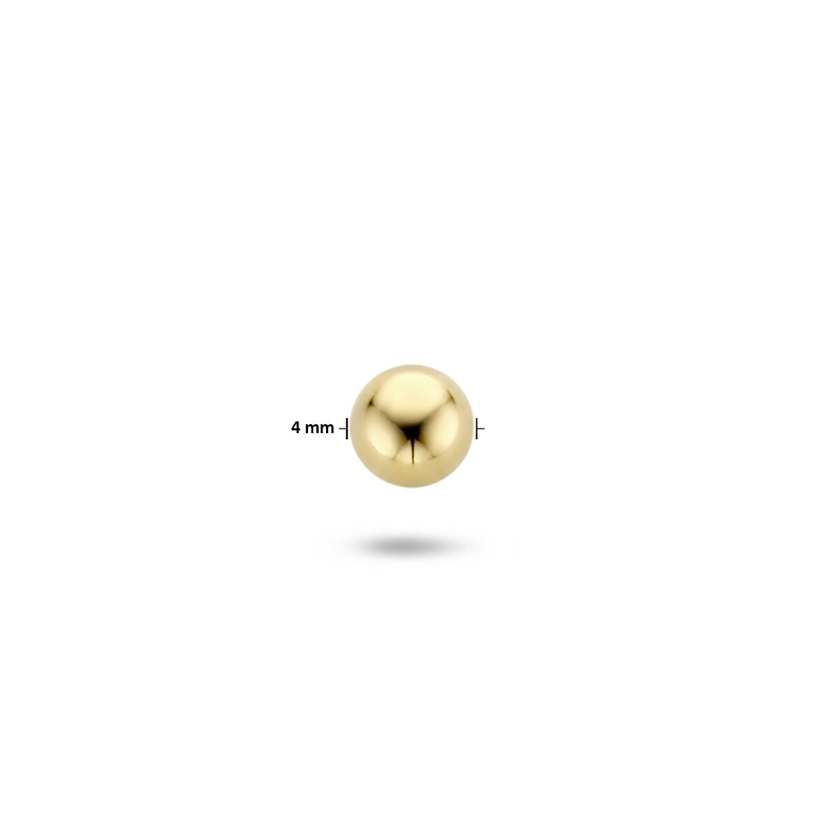 Ohrstecker Kugel pro Stück 14K Gelbgold