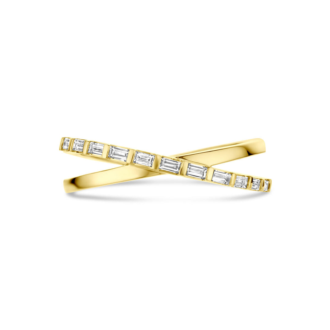 Ring Diamant 0.22ct H SI 14K Gelbgold