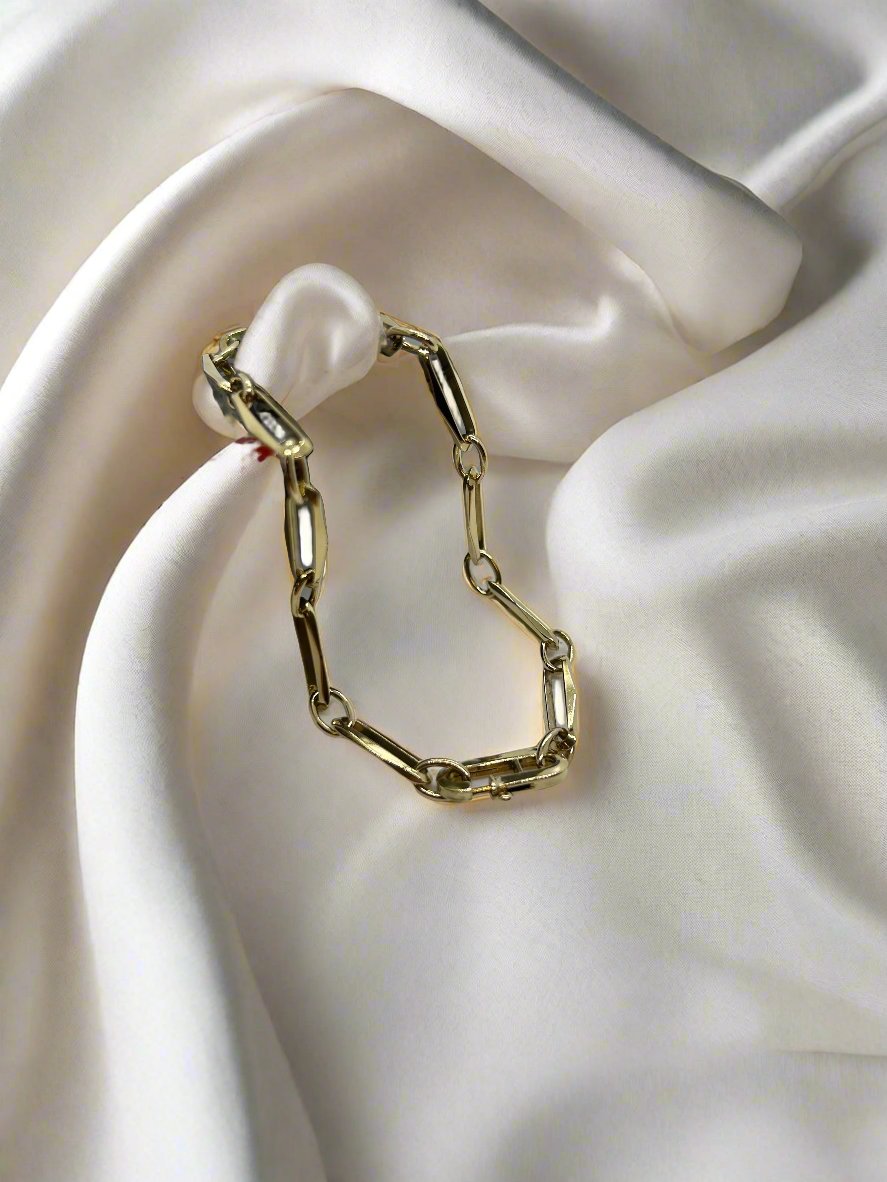 Vintage Armband aus 14k Gold mit geschlossenen Gliedern und einer Gewicht von 7,7g