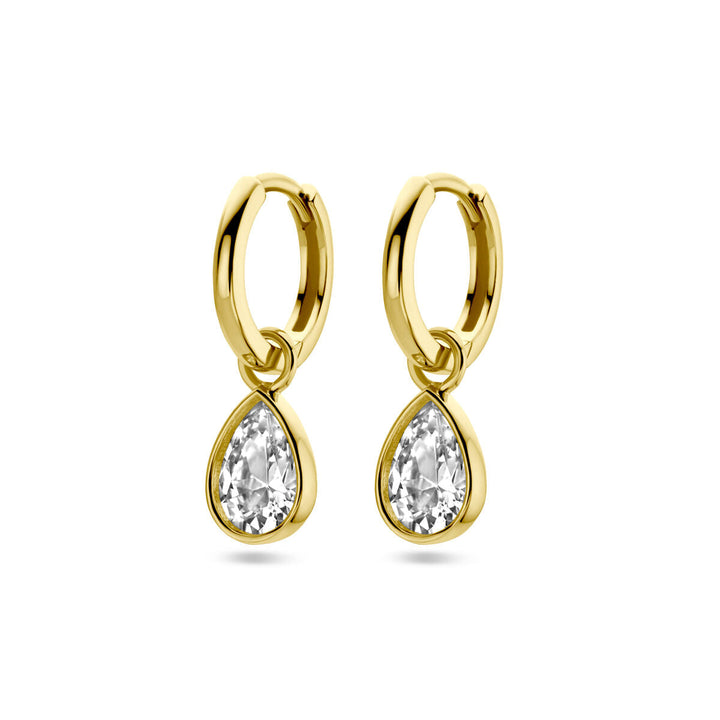 Ohrringe Zirkonia 14K Gelbgold