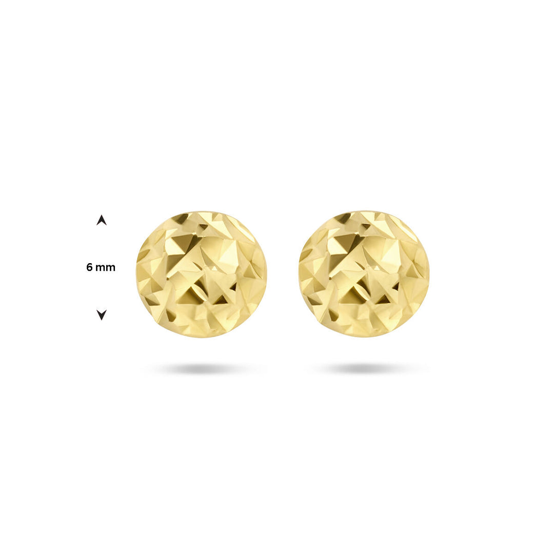 Ohrstecker diamantiert aus 14K Gelbgold