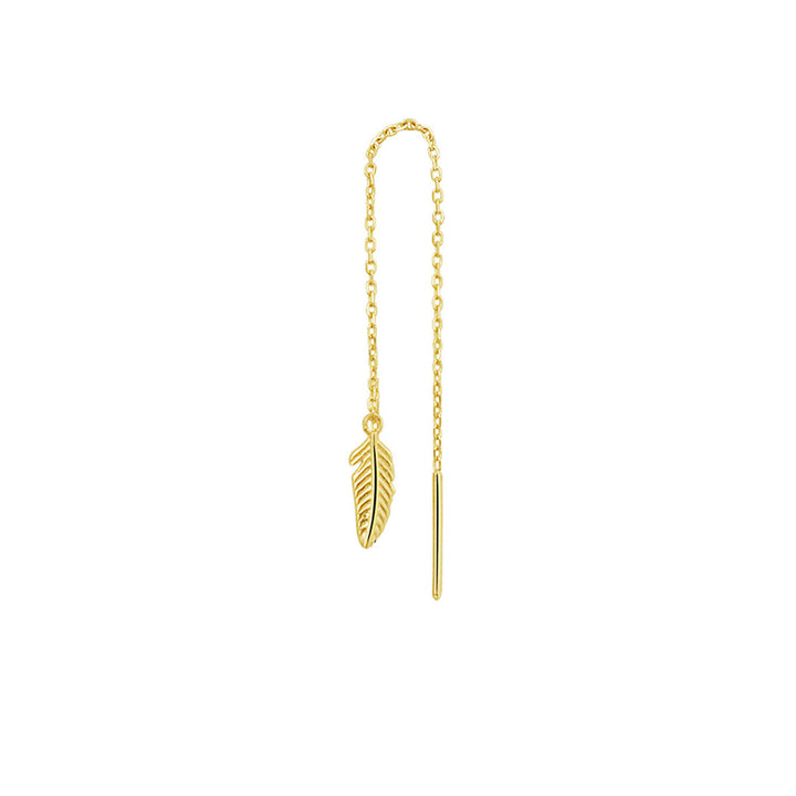 Durchzieh-Ohrringfeder pro Stück 14K Gelbgold