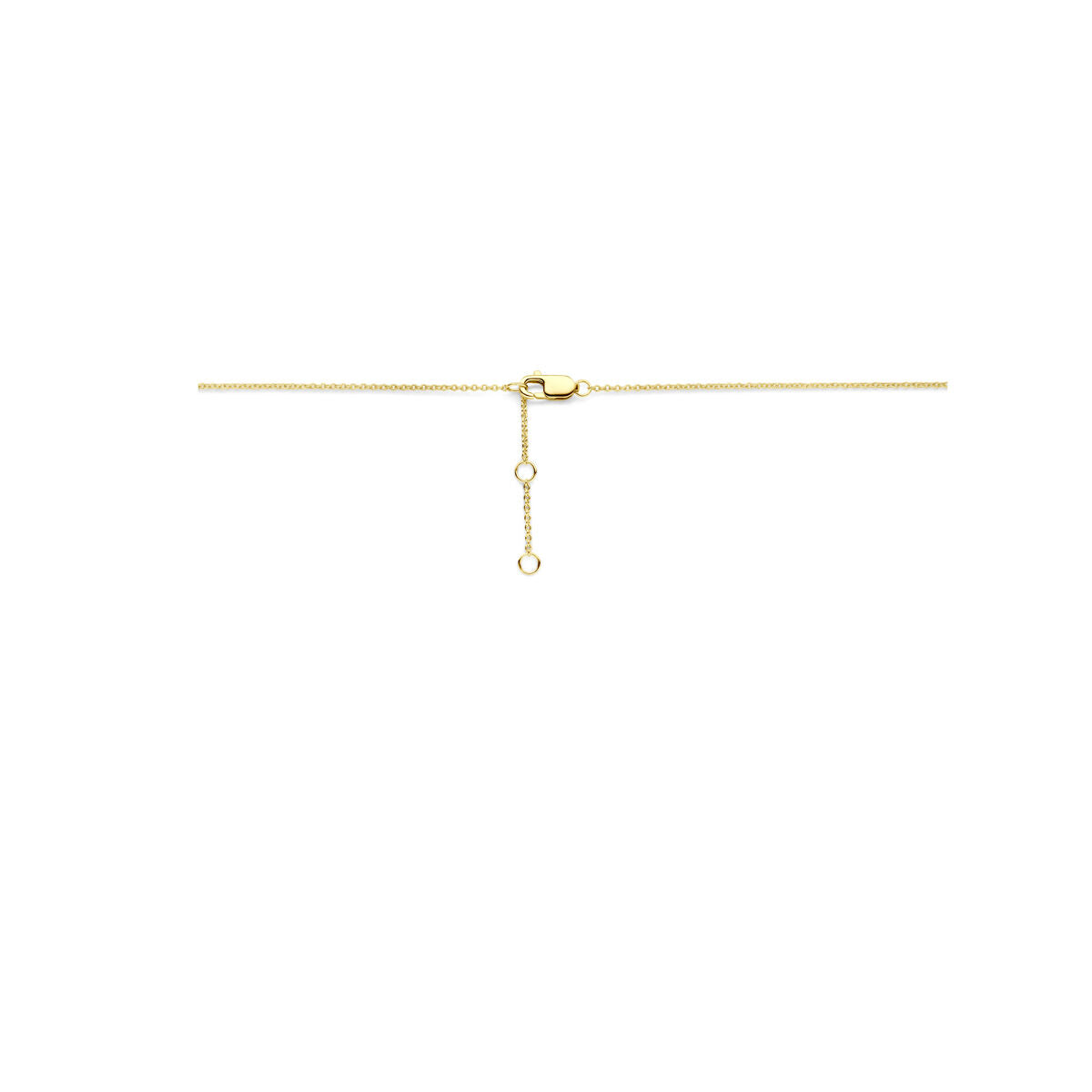 Halskette Tropfen Diamant 0.10ct H SI 44 cm 14K Gelbgold