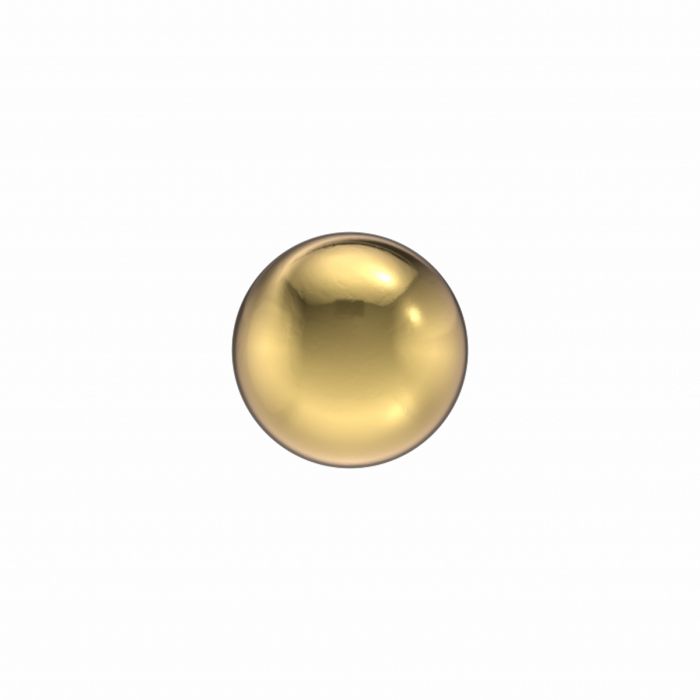 Kugel-Ohrringe 4,0 mm aus vergoldetem Stahl
