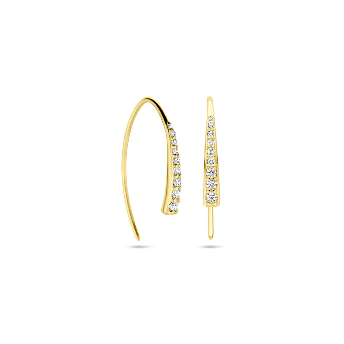 Ohrhaken 21 mm 14K Gelbgold