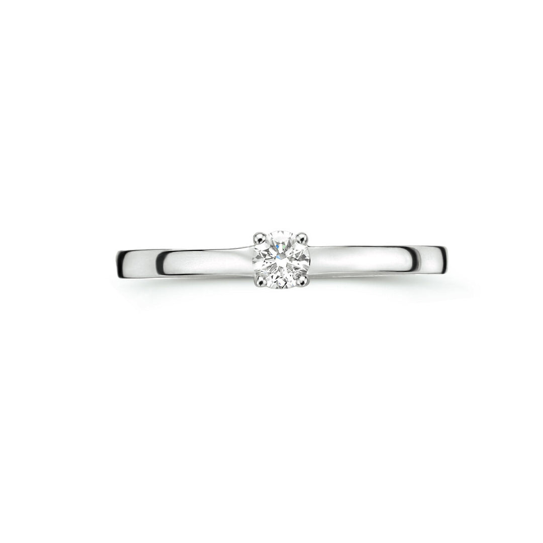 Ring Diamant 0,15 ct h SI 14K Weißgold