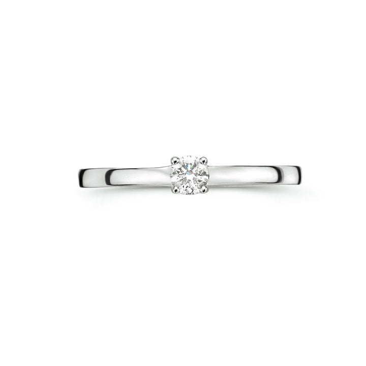 Ring Diamant 0,15 ct h SI 14K Weißgold