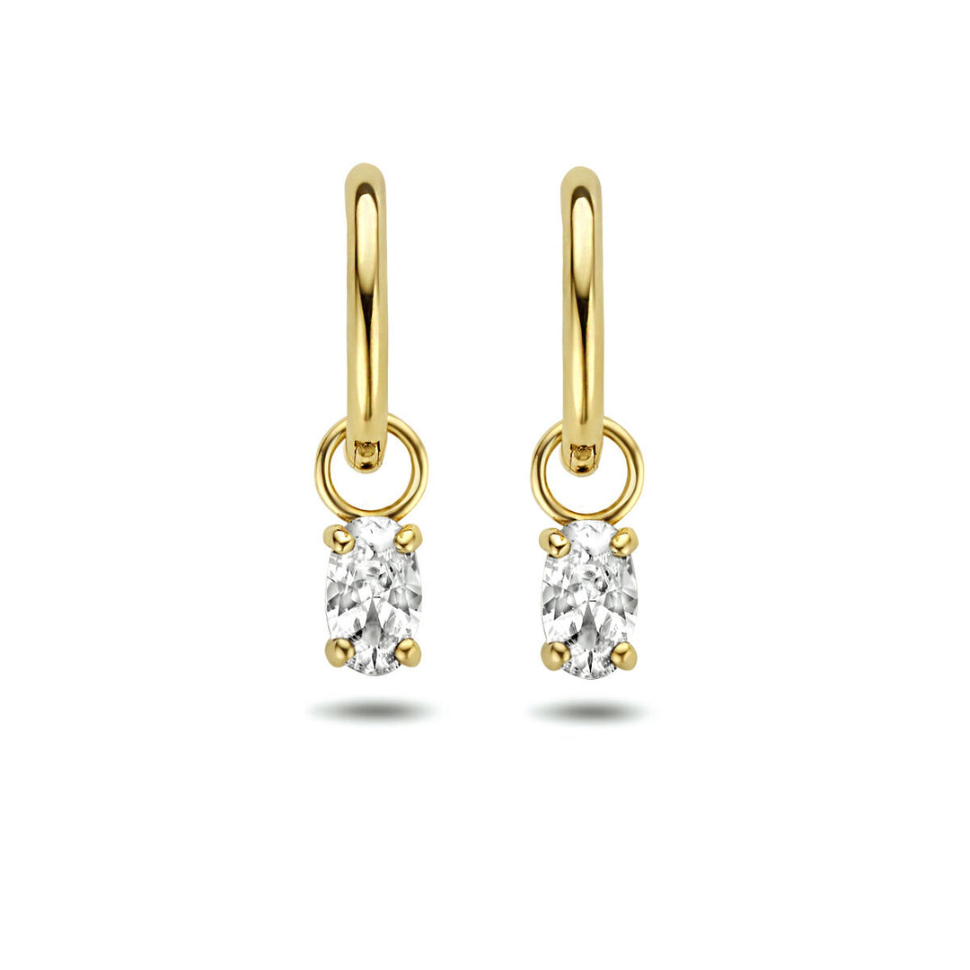 Ohrhänger Zirkonia 14K Gelbgold