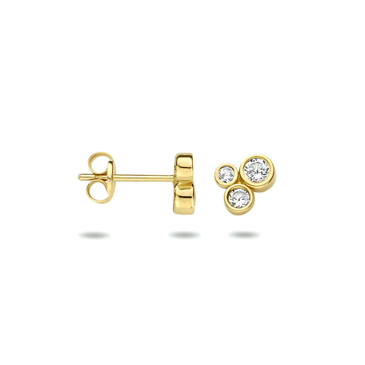 Ohrstecker Zirkonia 14K Gelbgold