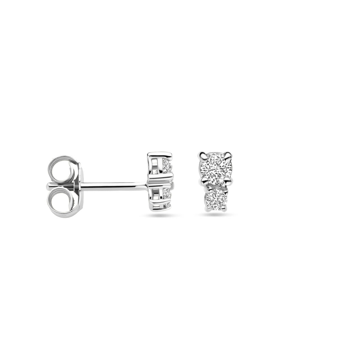 Ohrstecker Diamant 0,26ct (2x 0,13ct) H SI 5,5 mm 18K Weißgold