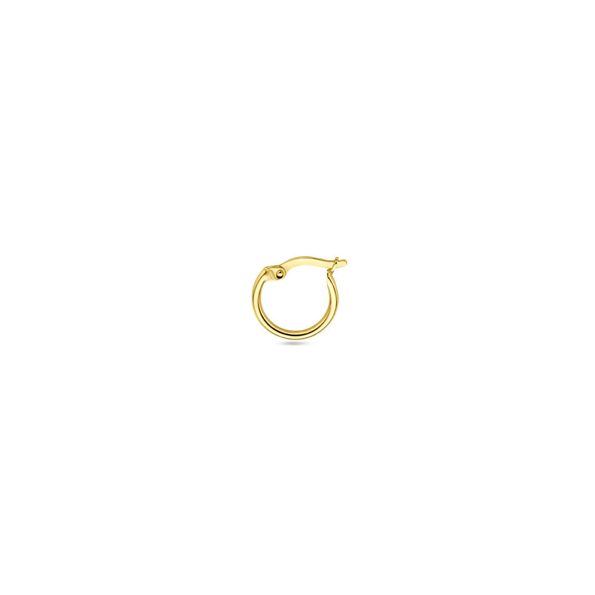 Ohrring 12 mm einzeln 14K Gelbgold