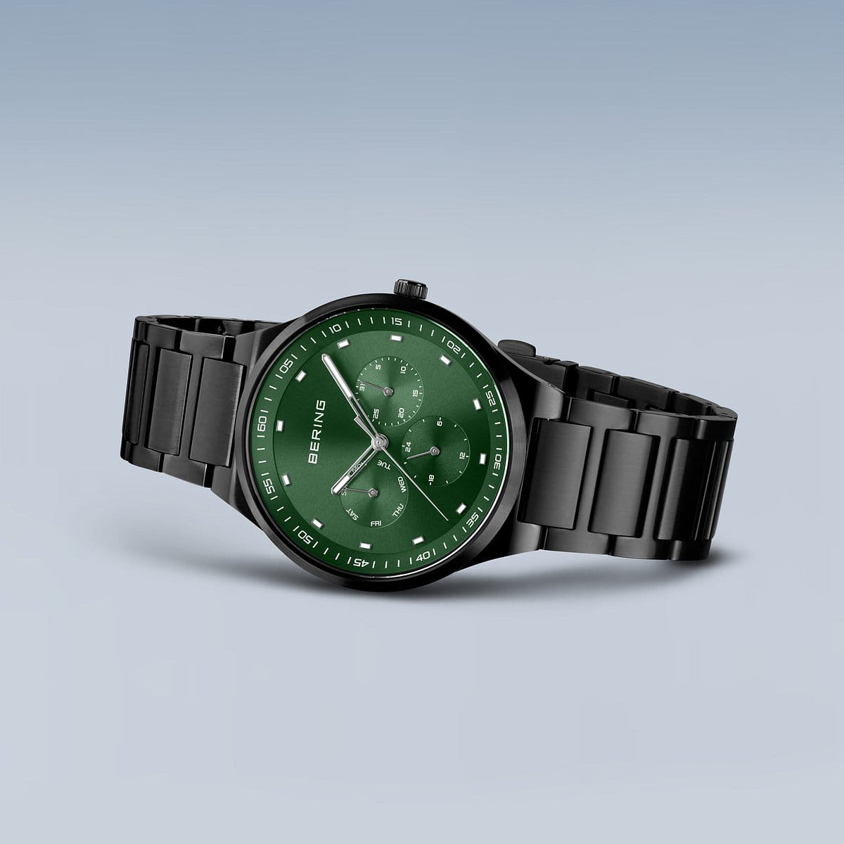 Bering Herrenuhr mit grünem Zifferblatt – 11740-728