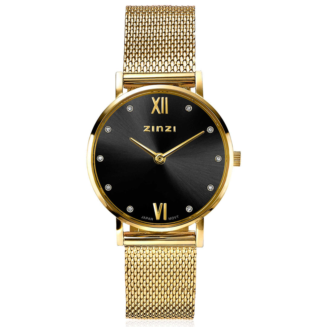 Zinzi Gelbgoldfarbene Uhr vergoldet Ziw643 M