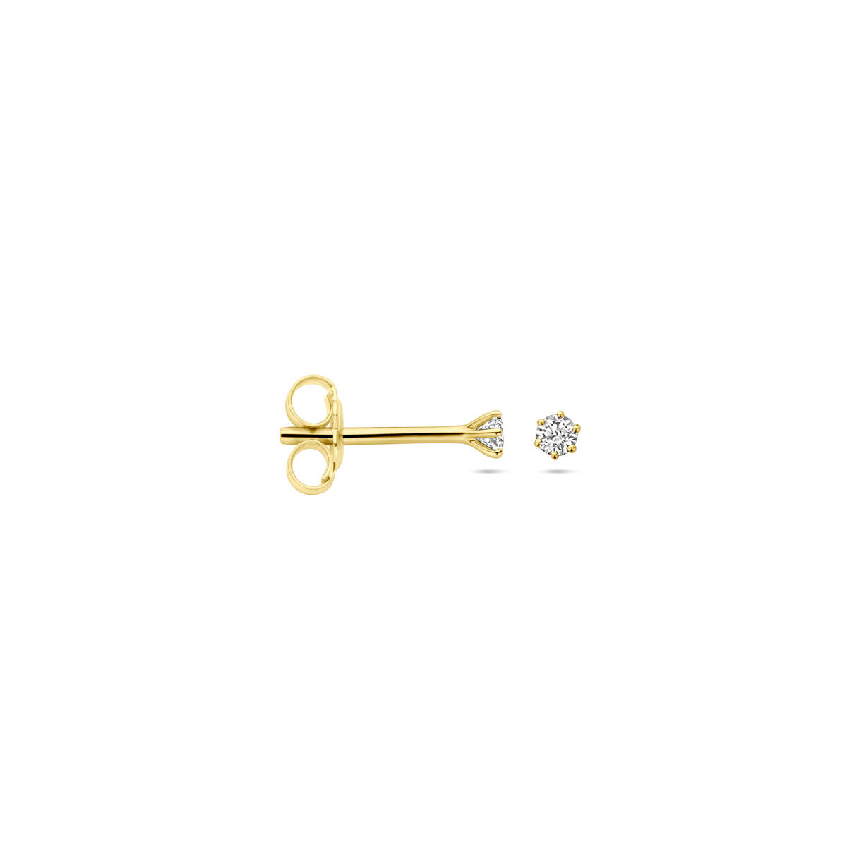 Ohrstecker Diamant H SI 14K Gelbgold