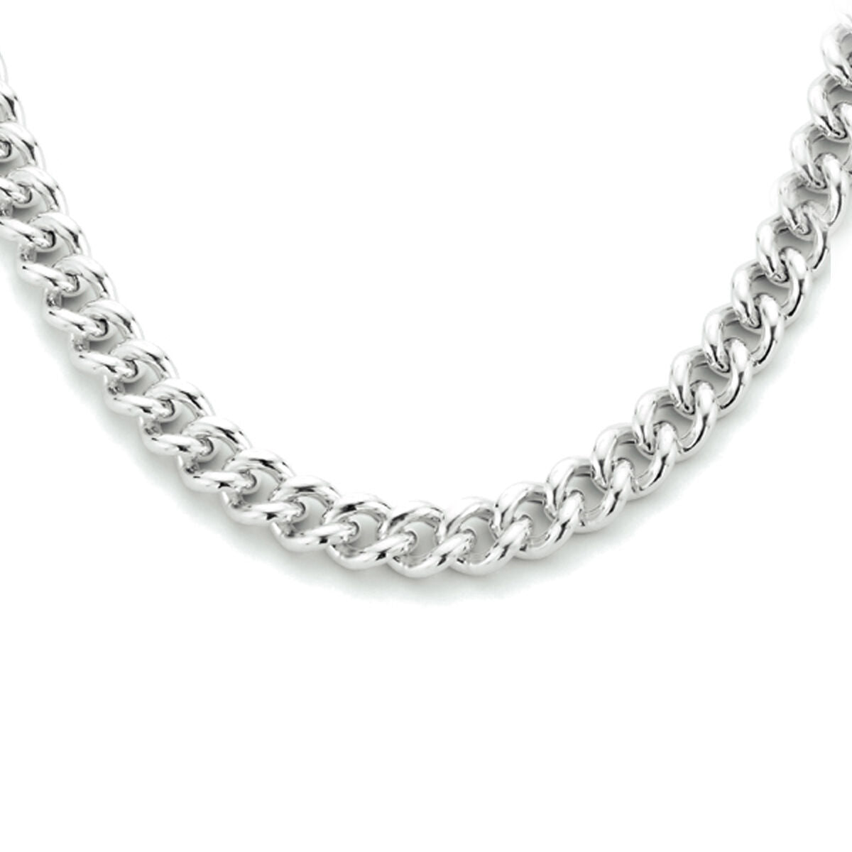 Gourmette 5,4 mm Silber rhodiniert