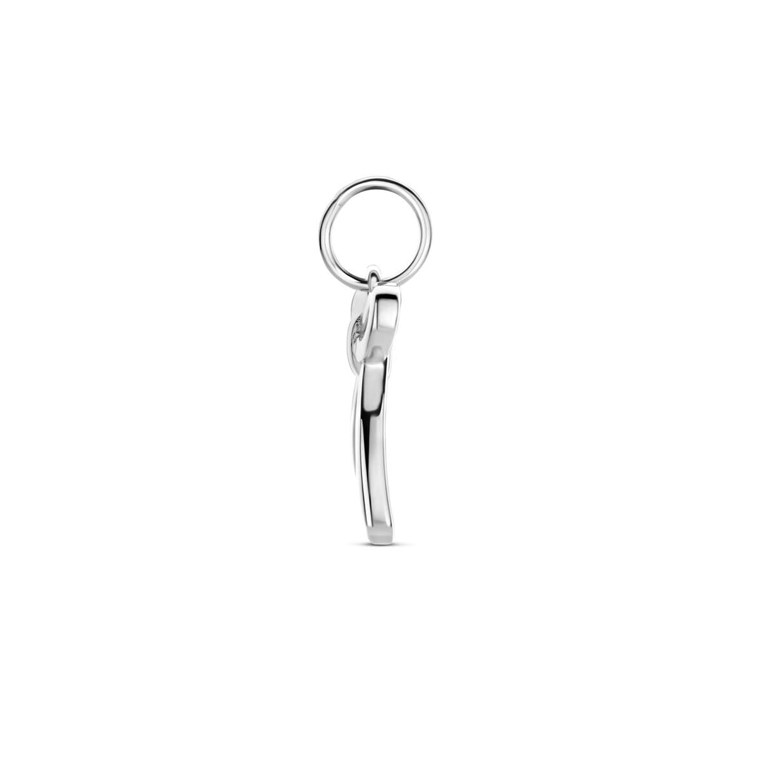 hanger strik 16 mm zilver gerhodineerd