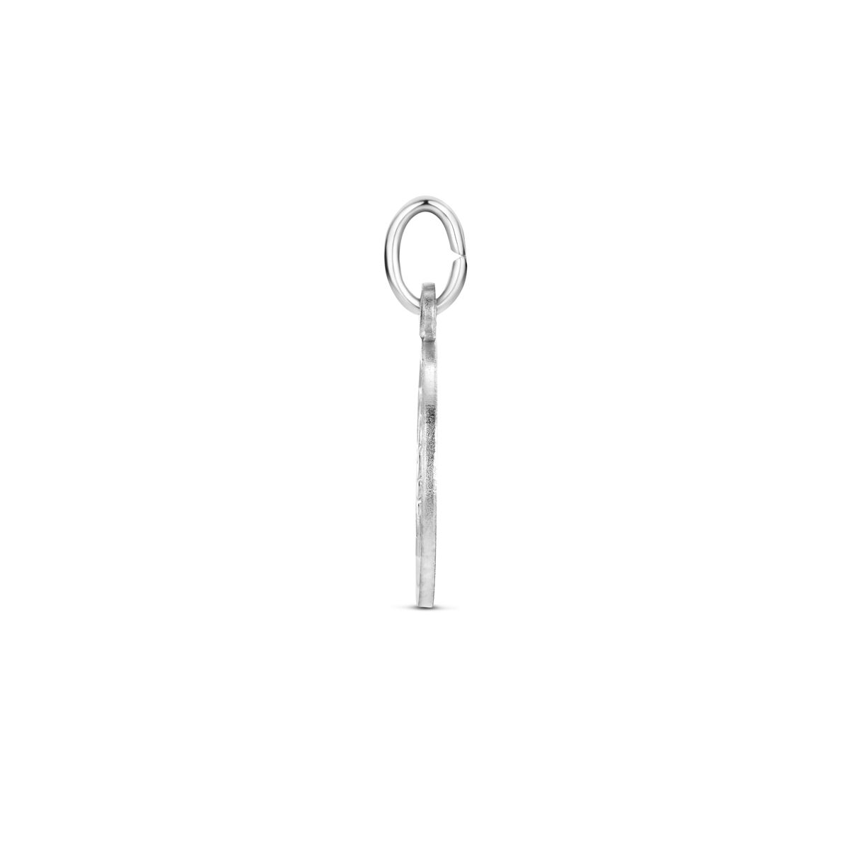 Anhänger Herz Engel poliert/matt diamantiert 18 mm rhodiniertes Silber