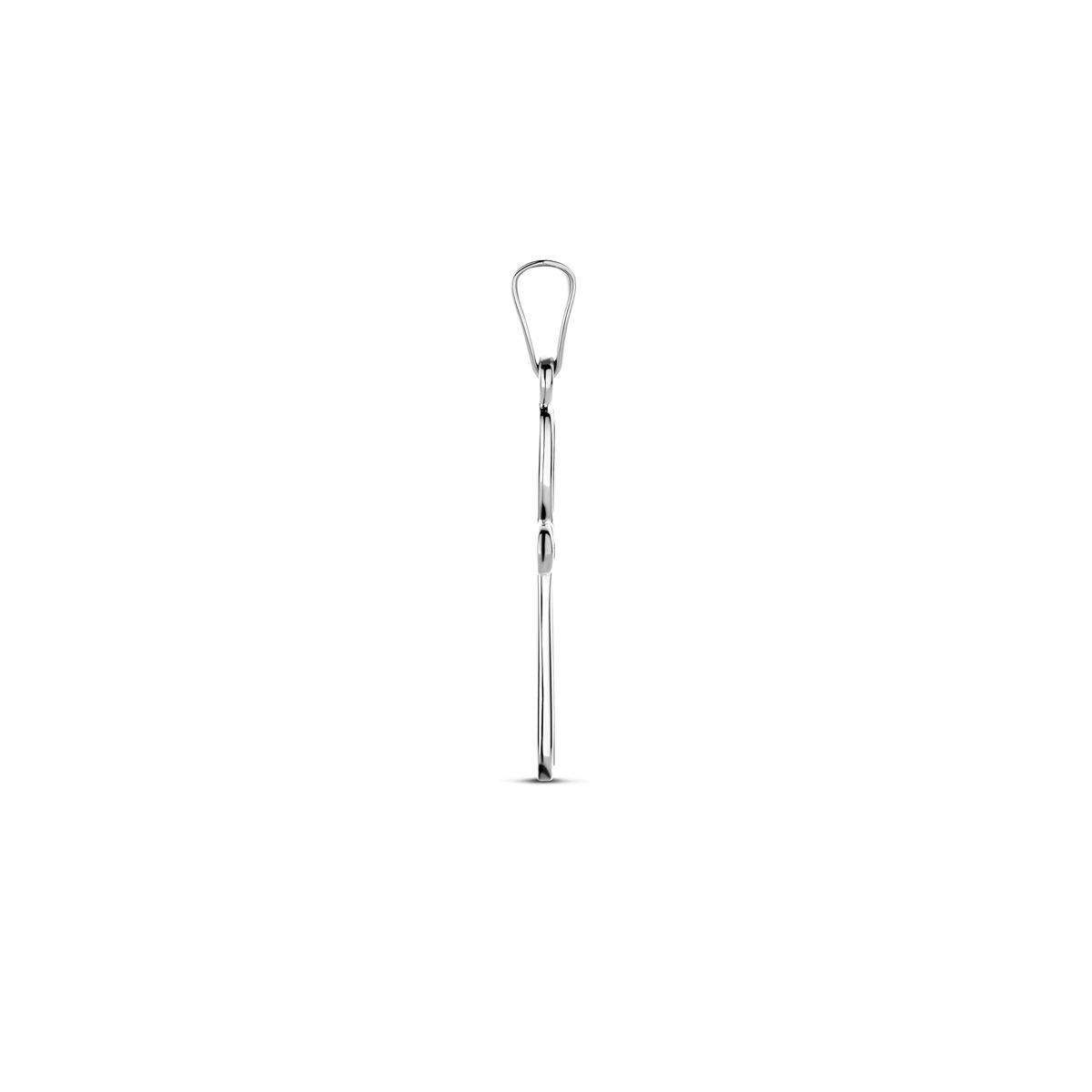 Anhänger Kreuz 25 mm Silber rhodiniert