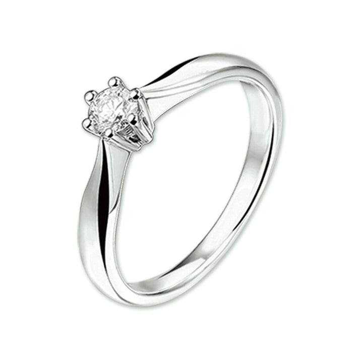 Ring Diamant 0,25 ct h SI 14K Weißgold