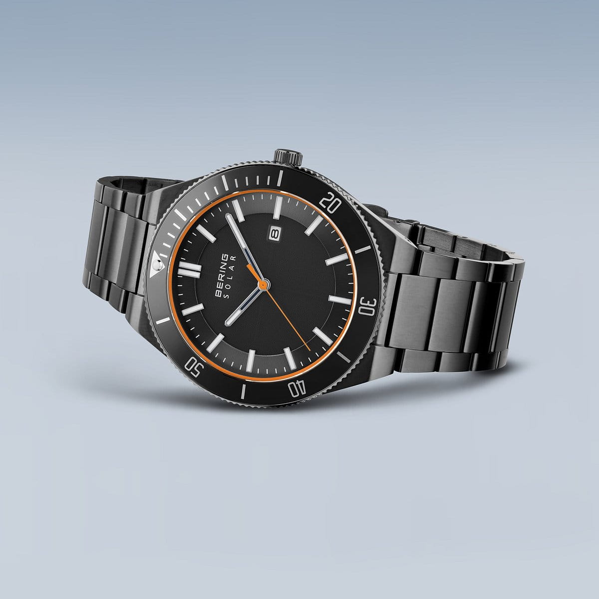 Bering Herrenuhr graues Zifferblatt - 14443-779