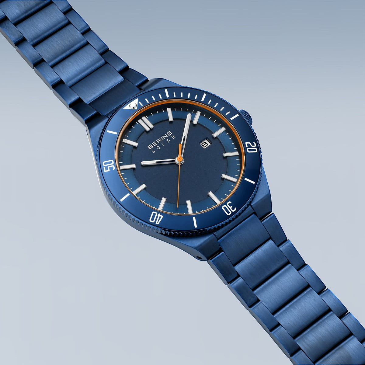 Bering Herrenuhr blaues Zifferblatt - 14443-797