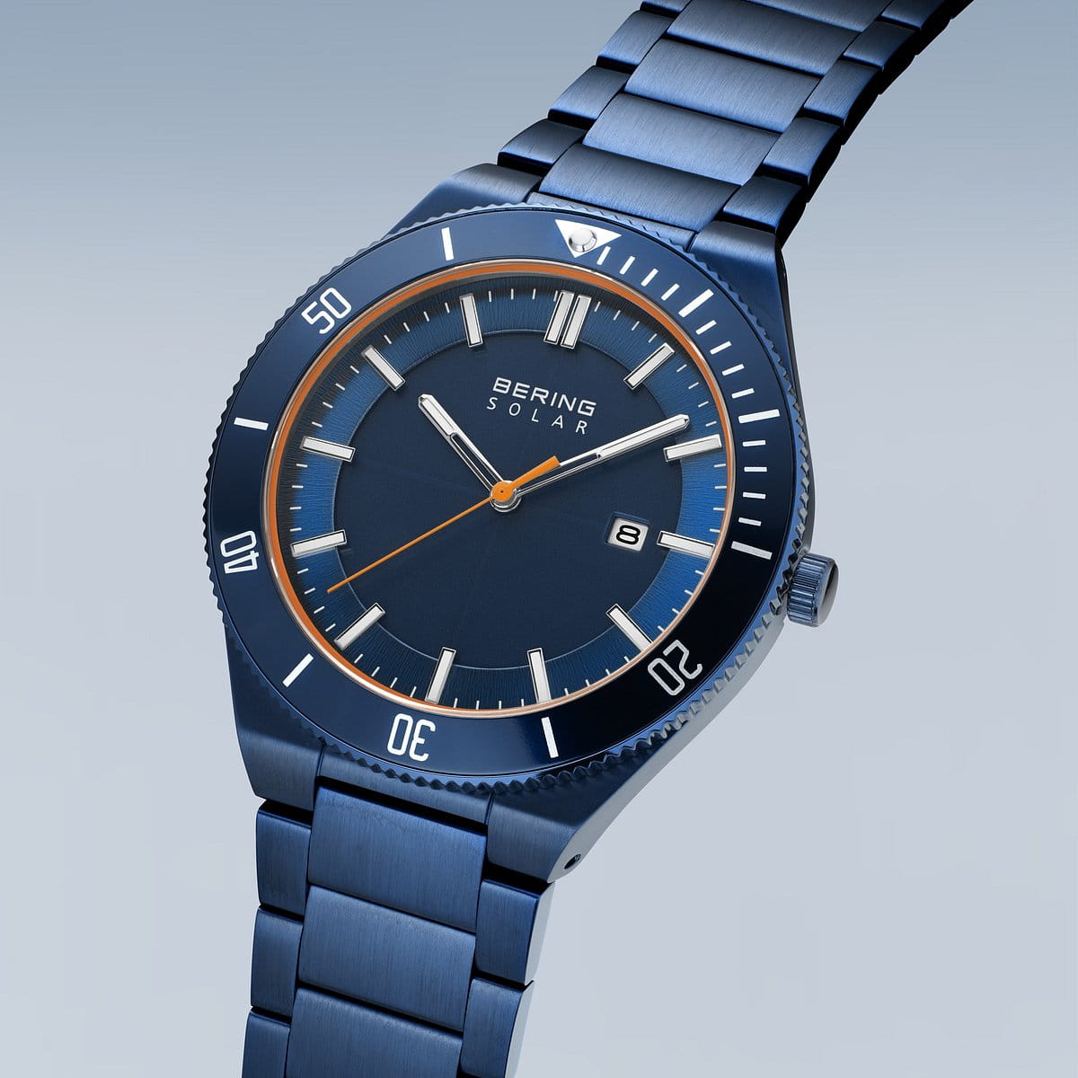 Bering Herrenuhr blaues Zifferblatt - 14443-797