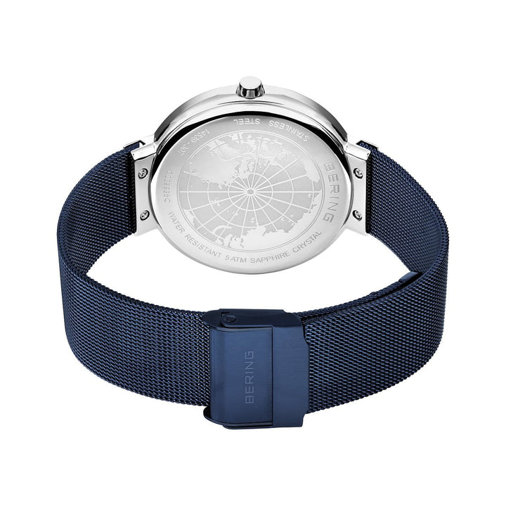 Bering Unisex-Uhr mit blauem Zifferblatt – 14539-307