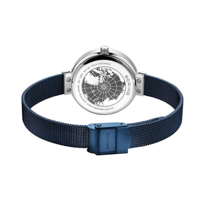 Bering Damenuhr mit blauem Zifferblatt – 14631-307