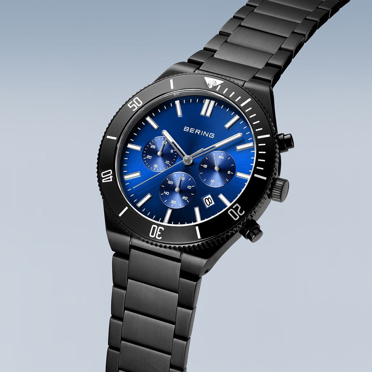 Bering Herrenuhr blaues Zifferblatt - 15043-727