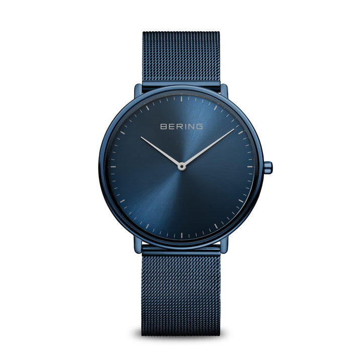 Bering Unisex-Uhr mit blauem Zifferblatt – 15739-397