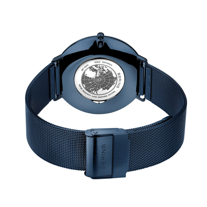 Bering Unisex-Uhr mit blauem Zifferblatt – 15739-397