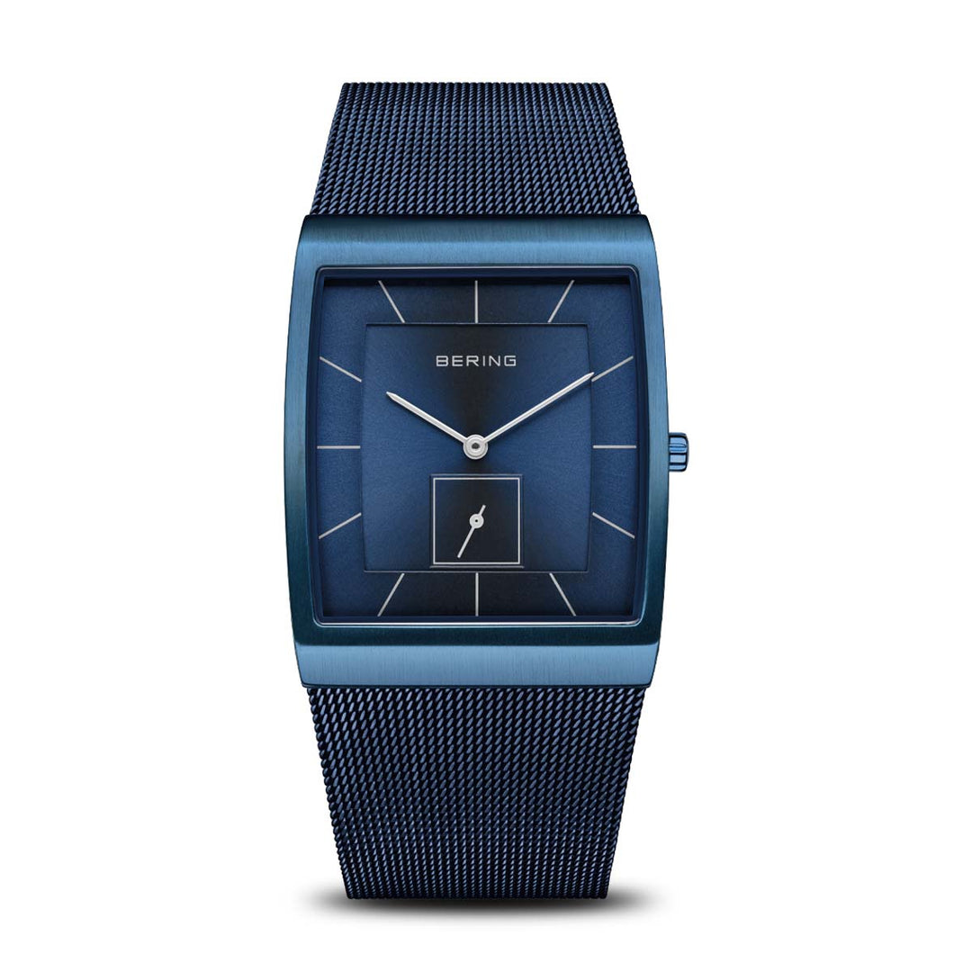 Bering Herrenuhr mit blauem Zifferblatt – 16033-397
