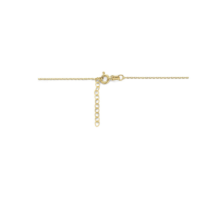 Zirkonia-Halskette 41 + 4 cm 14K Gelbgold