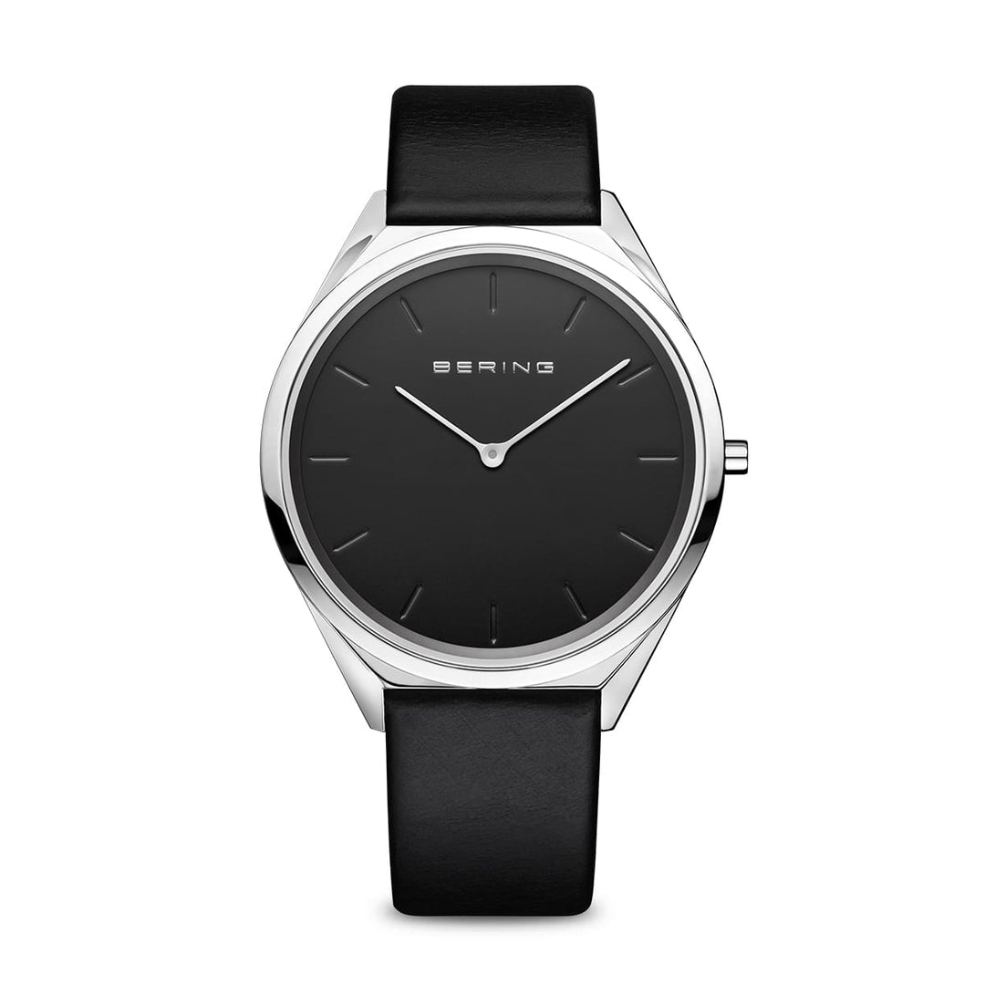 Bering Unisex-Uhr mit schwarzem Zifferblatt – 17039-402