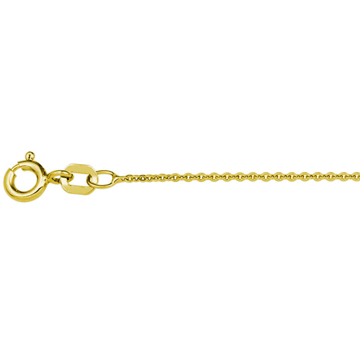 Halskette Anker flach 1,1 mm 3 Mikron Silber vergoldet (gelb)
