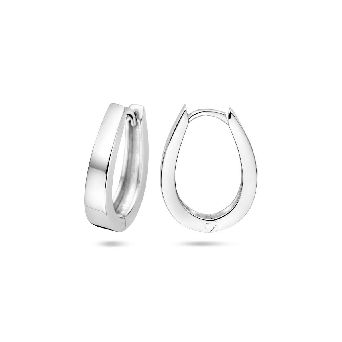 Klappcreolen 18 mm Silber rhodiniert