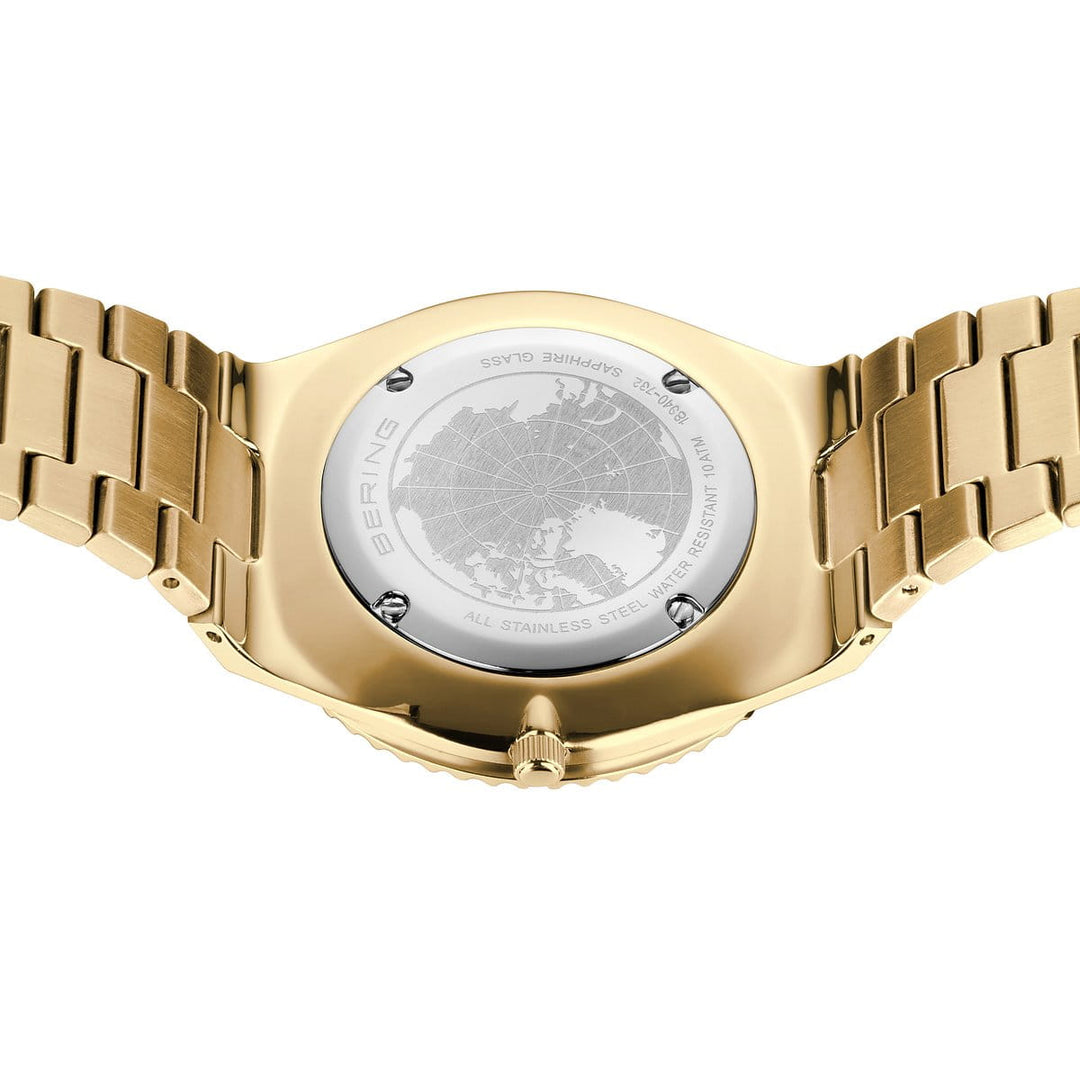 Bering Herrenuhr mit schwarzem Zifferblatt – 18940-732