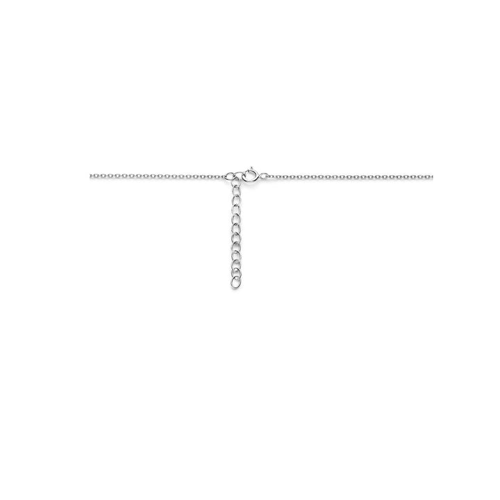Halskette Kleeblatt 41 + 4 cm Silber rhodiniert