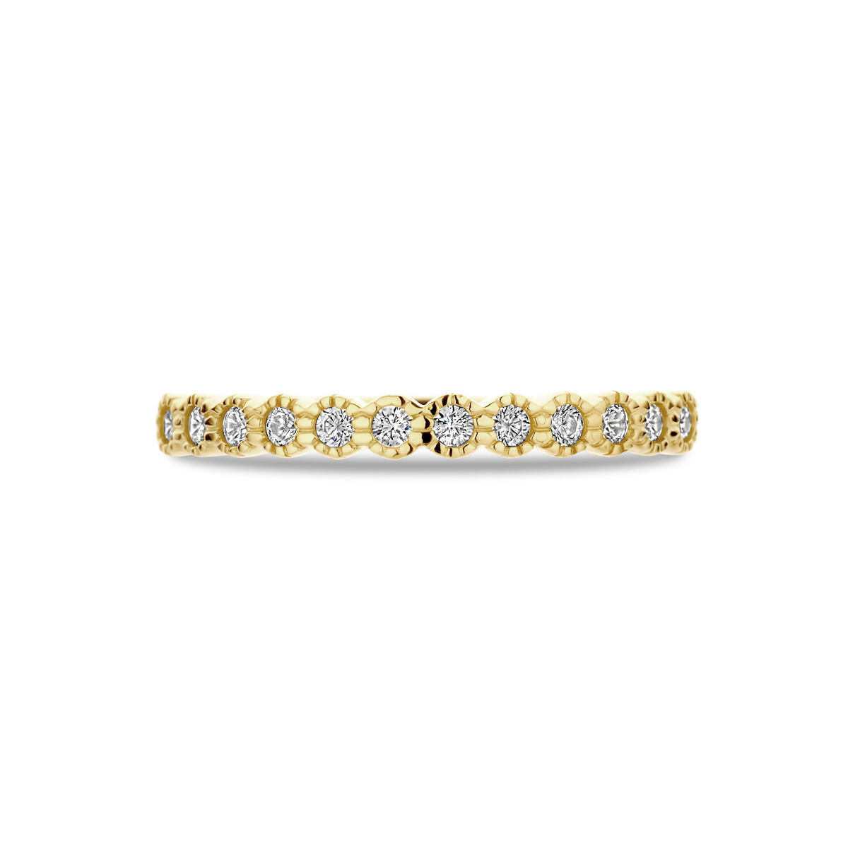 Ring Zirkonia 14K Gelbgold
