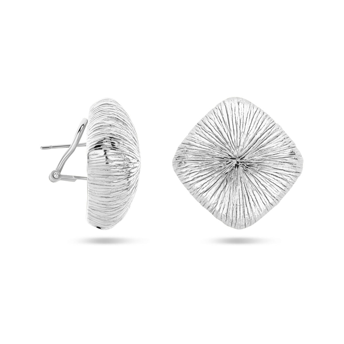 Ohrstecker 27 mm Sterlingsilber rhodiniert