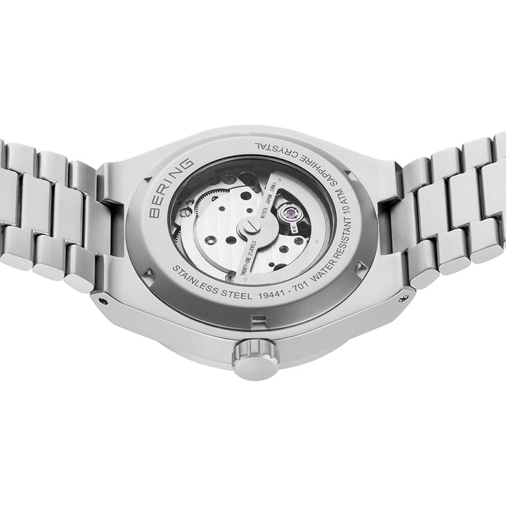 Bering Herrenuhr mit orangefarbenem Zifferblatt – 19441-701