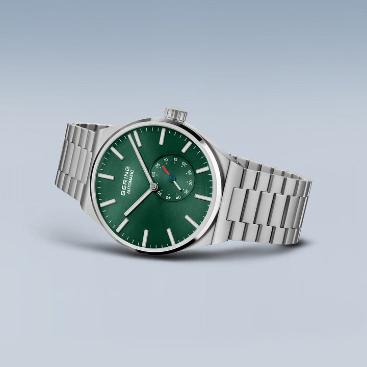 Bering Herrenuhr mit grünem Zifferblatt – 19441-708