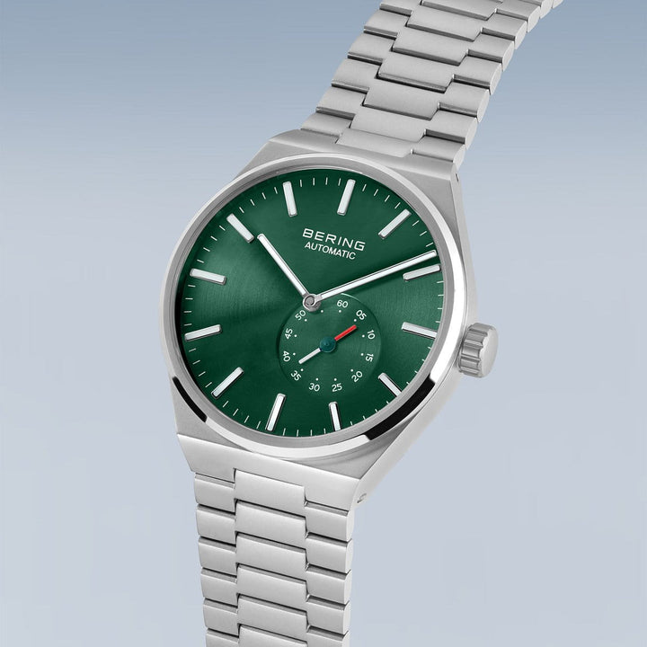 Bering Herrenuhr mit grünem Zifferblatt – 19441-708